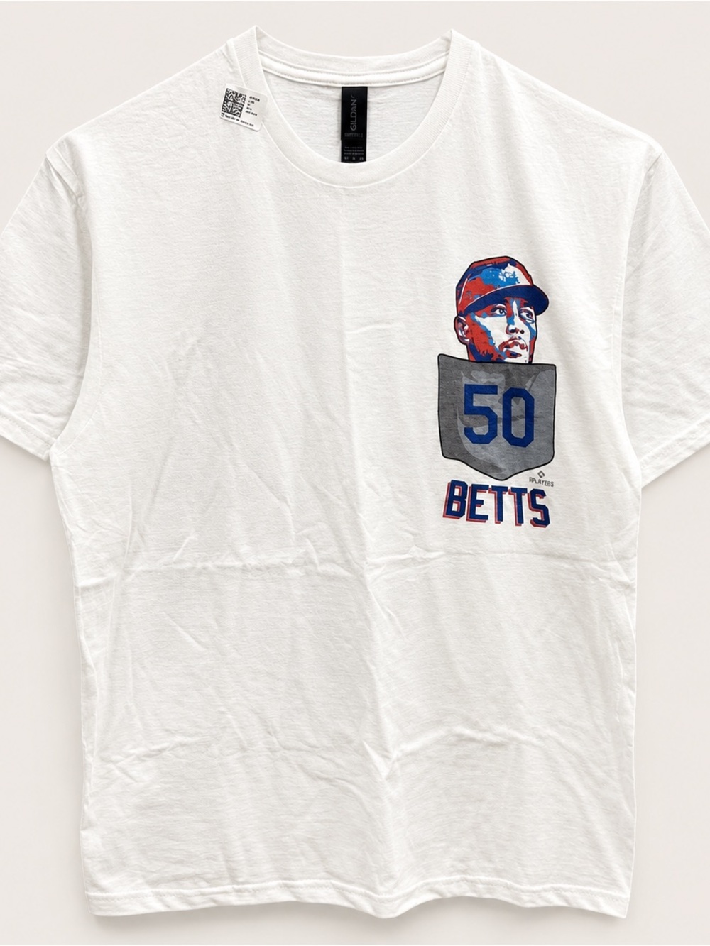 Mookie Betts White T-shirt